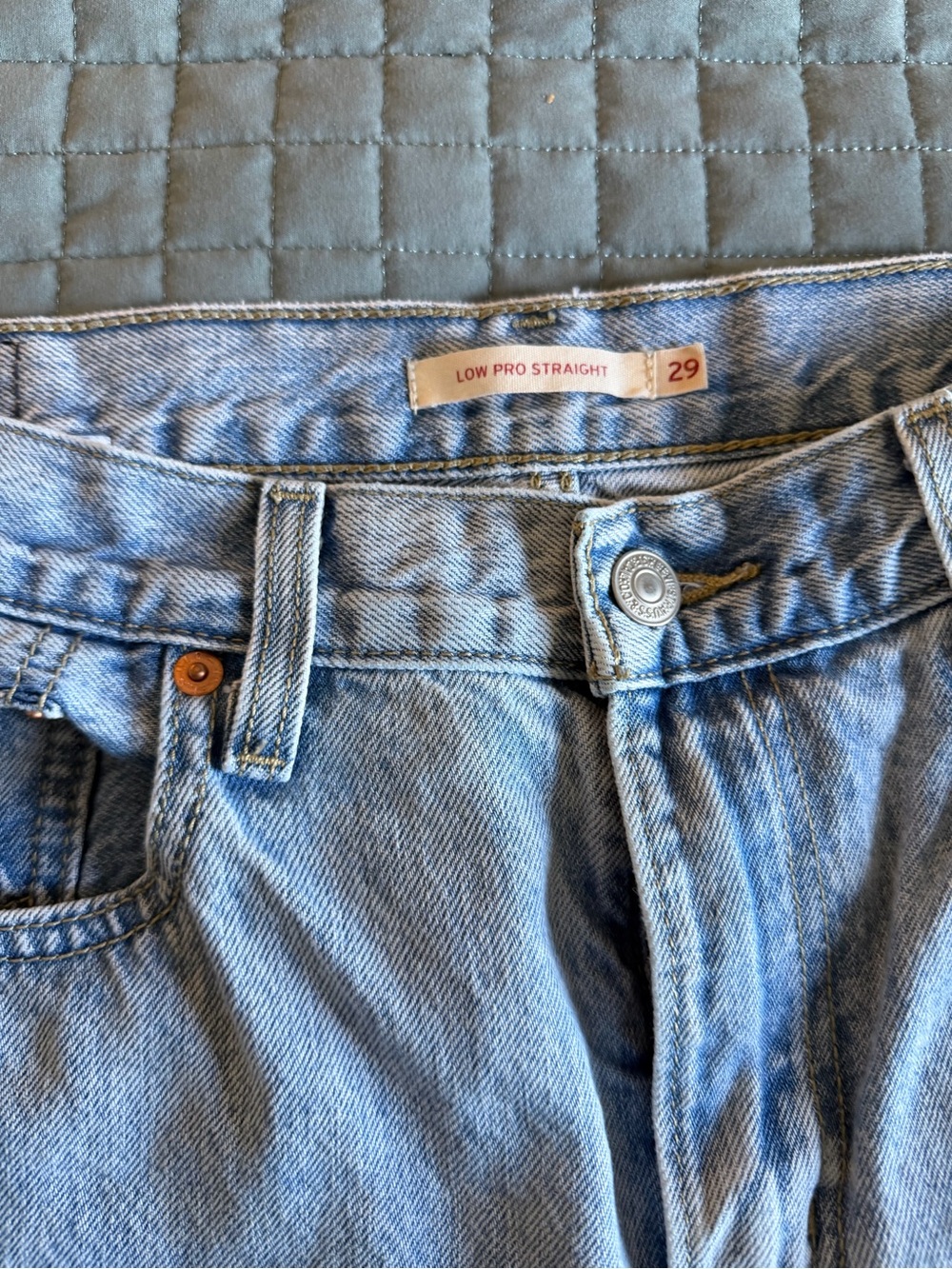 Levi's Light Blue Straight Leg Jeans